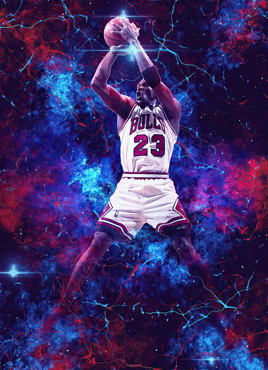 Michael Jordan's jumpshot canvas