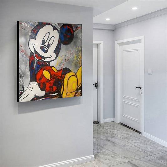 Mickey Mouse sit next to me canvas