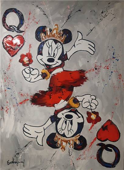 Minnie Mouse - Queen card canvas