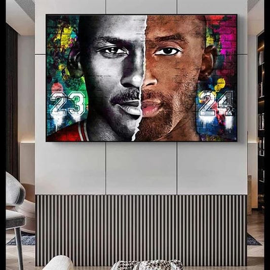 MJ23 and Kobe24 canvas