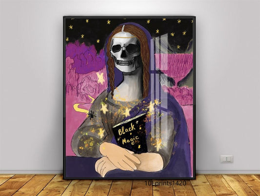 Mona Lisa - Black magic canvas