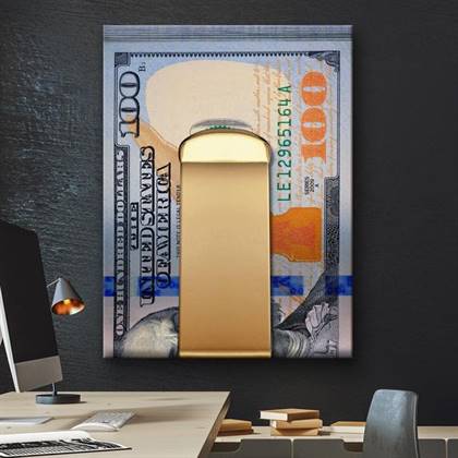 Money clip canvas