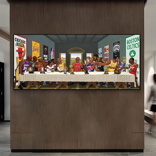 NBA's Last Supper canvas