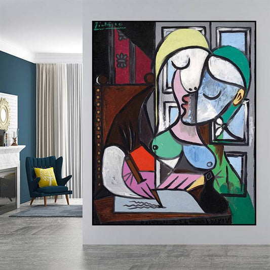 Pablo Picasso - Woman writing canvas