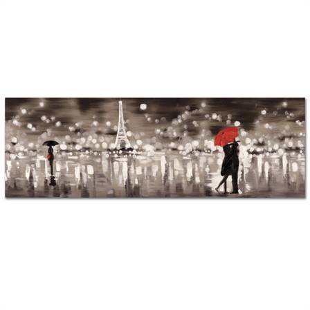 Paris at night canvas