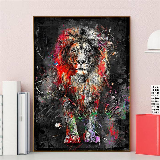 Pop art Lion canvas
