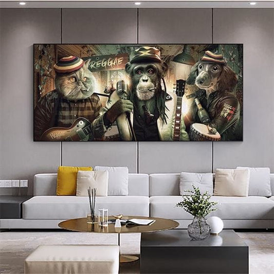Reggae band canvas