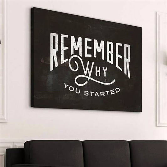 Remember why you started canvas