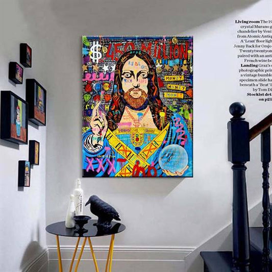 Rich boy Jesus canvas