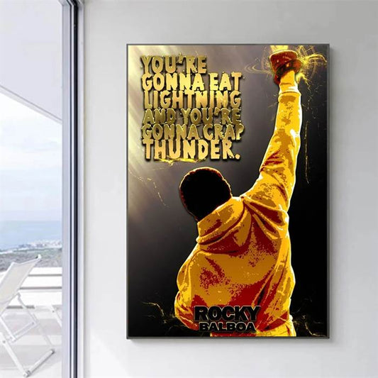 Rocky Balboa - Quote canvas