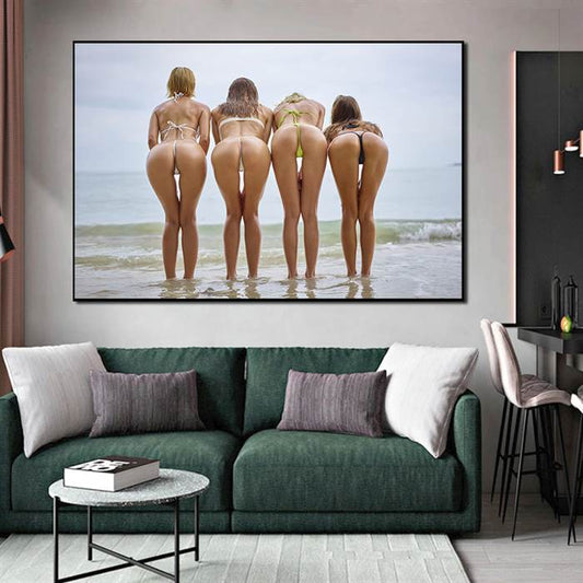 Sexy beach canvas