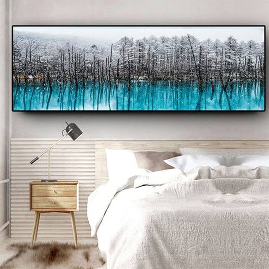 Snow forest canvas