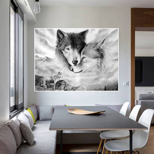 Wolf pack canvas