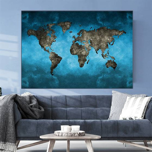 World map canvas