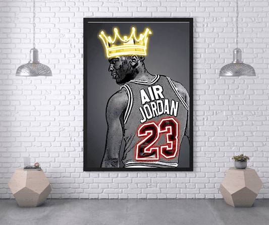 Air Jordan with a crown canvas