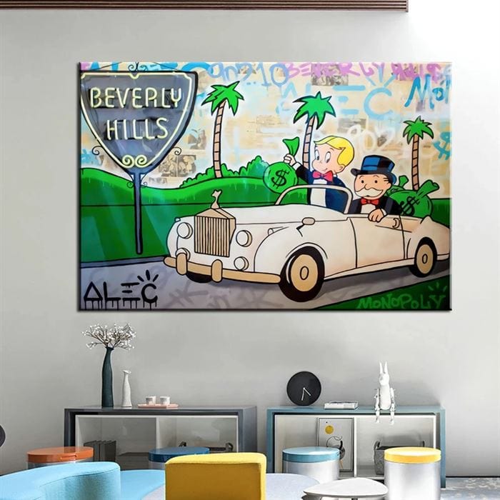Alec Monopoly - Beverly Hills canvas