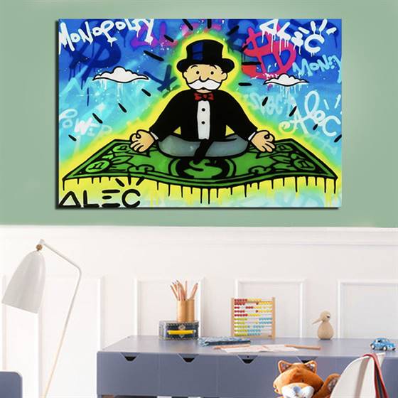 Alec Monopoly - The money carpet canvas