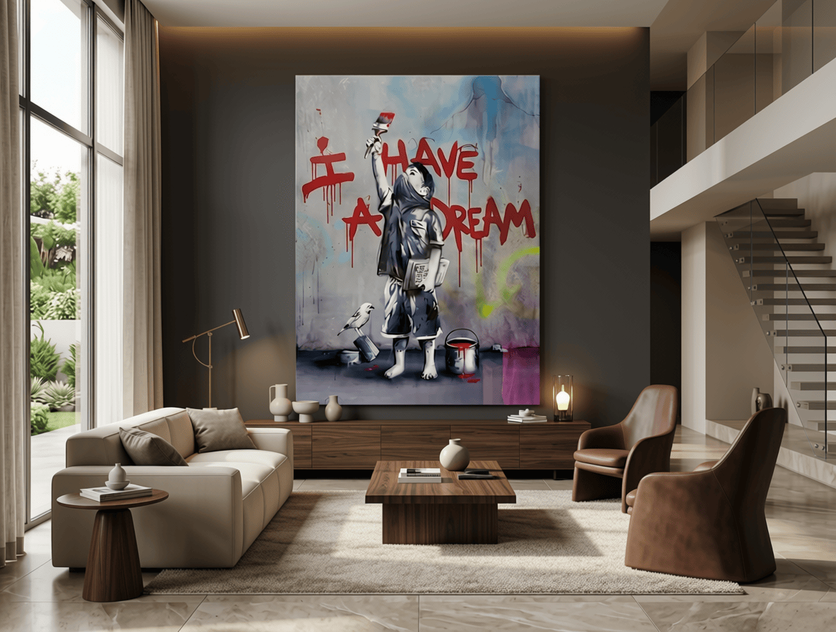 Banksy - I Have A Dream canvas