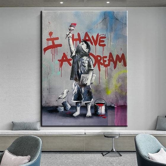 Banksy - I Have A Dream canvas