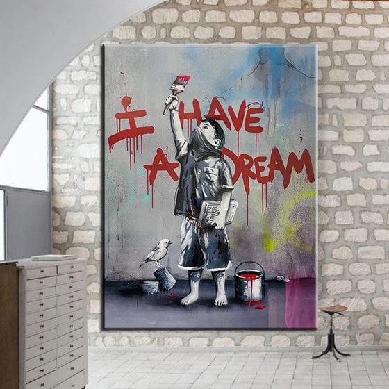 Banksy - I Have A Dream canvas