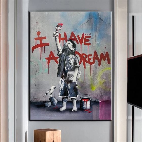 Banksy - I Have A Dream canvas