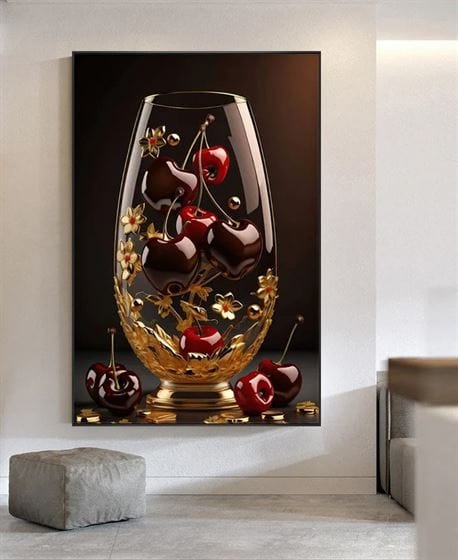 Cherry Glass canvas