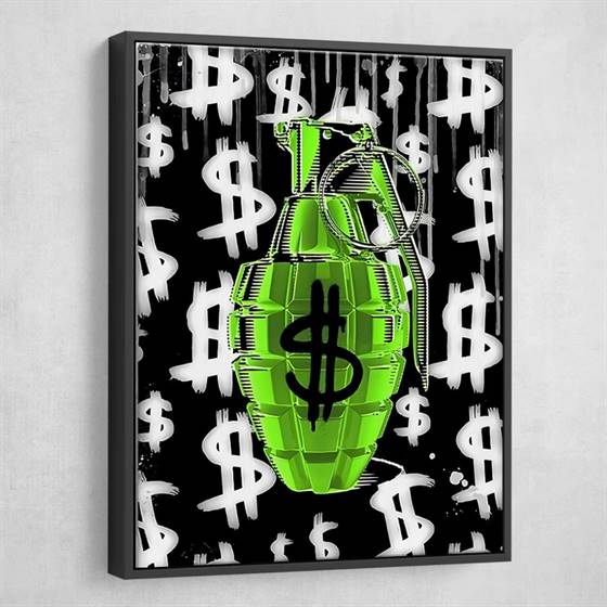 Dollar grenade canvas
