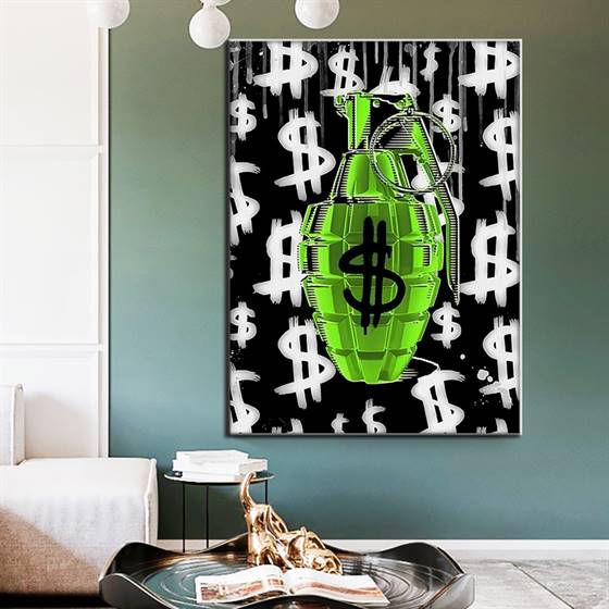 Dollar grenade canvas