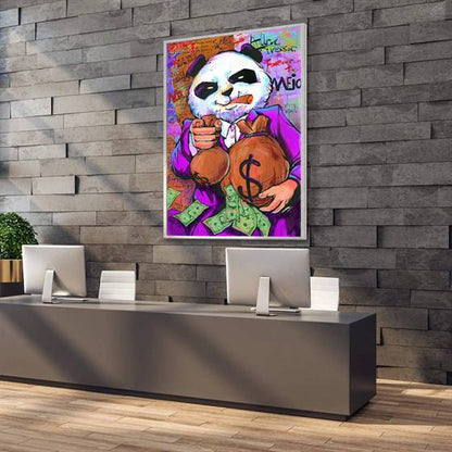 Don Panda (purple) canvas