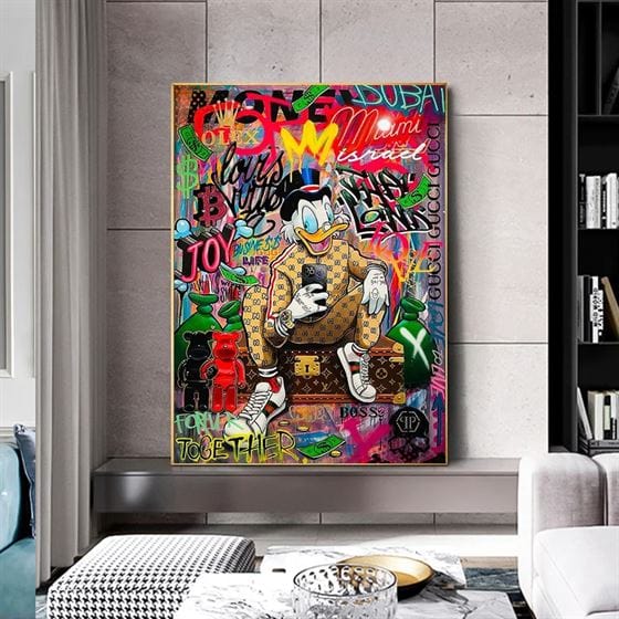 Fashion Uncle Scrooge canvas