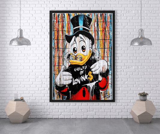 Guilty of loving-  Uncle Scrooge canvas