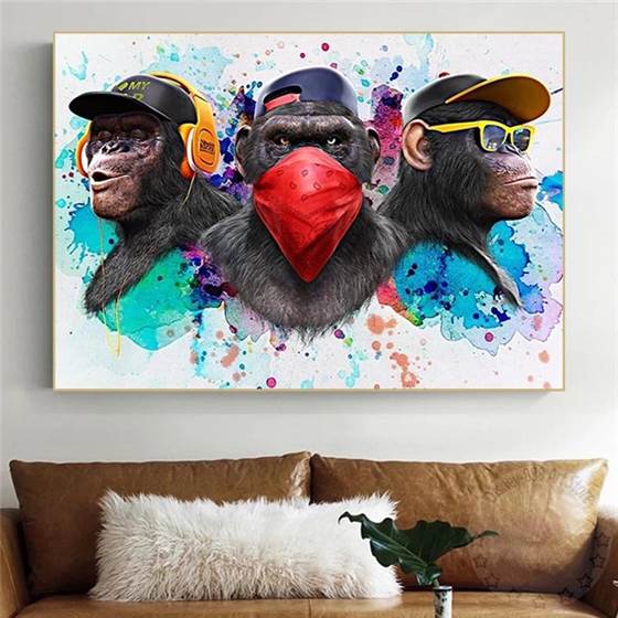 Hip-Hop monkeys canvas