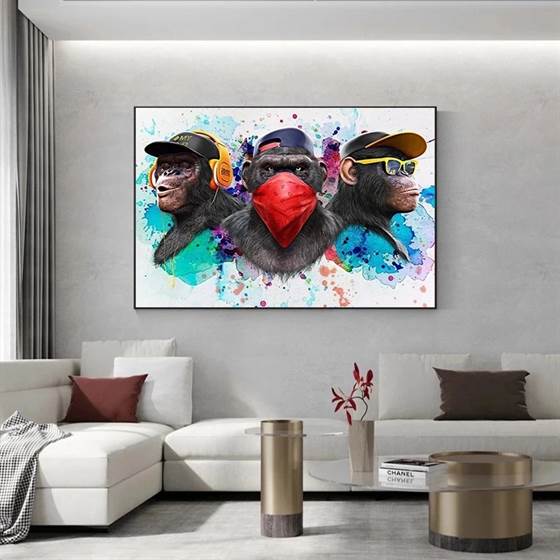 Hip-Hop monkeys canvas