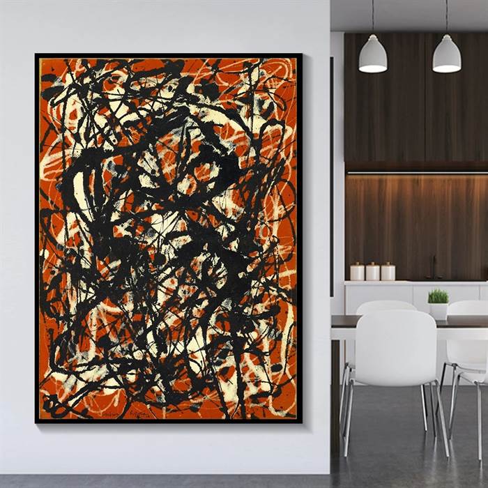 Jackson Pollock - Free form canvas