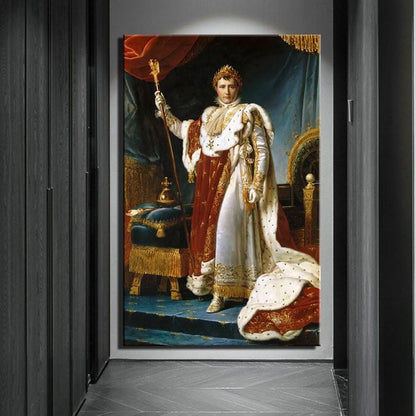 Jean Auguste Dominique Ingres - Napoleon I on His Imperial Throne canvas
