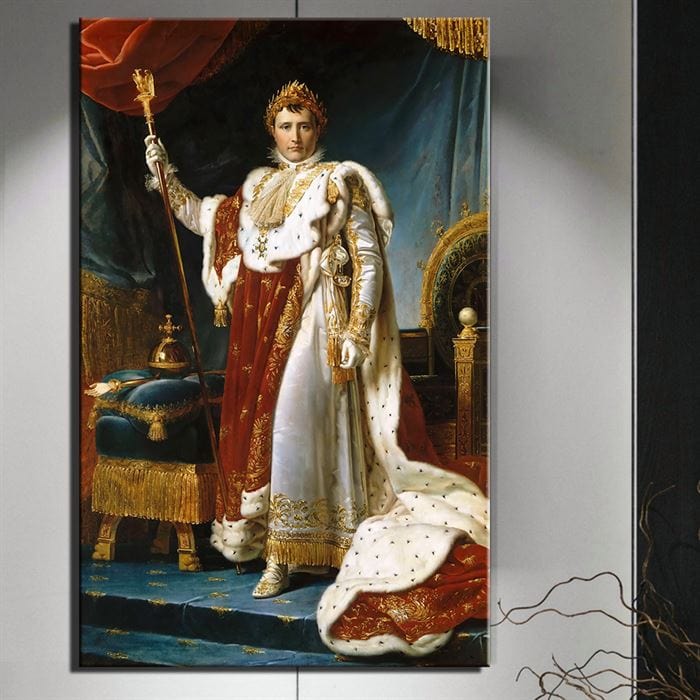 Jean Auguste Dominique Ingres - Napoleon I on His Imperial Throne canvas