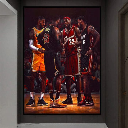 King LeBron James canvas