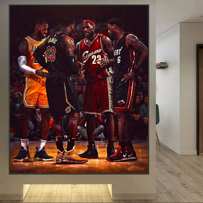King LeBron James canvas