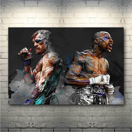 McGregor vs. Mayweather Jr. canvas