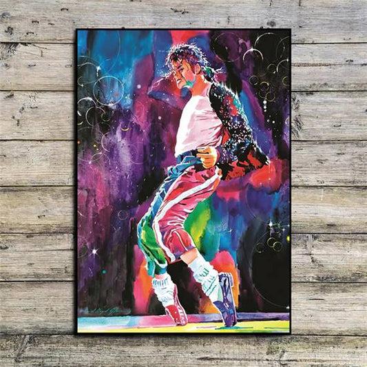 Michael Jackson dancing canvas