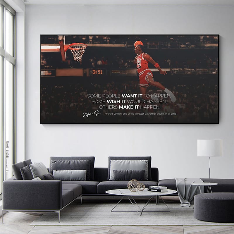 Michael Jordan - Make it happen canvas