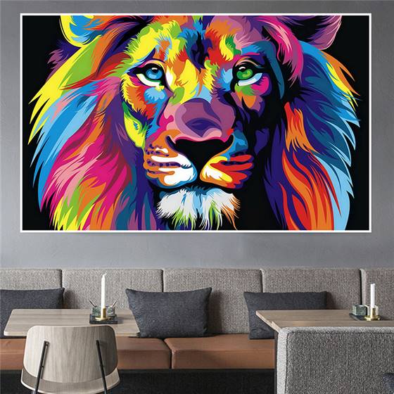 Modern art Lion canvas