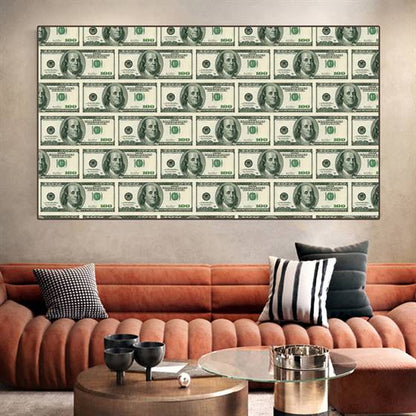 Print some dollars canvas