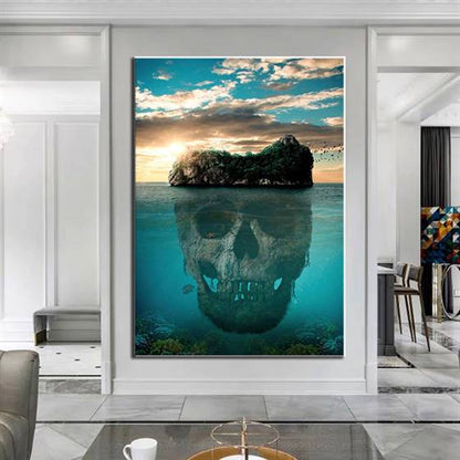 Skull island canvas