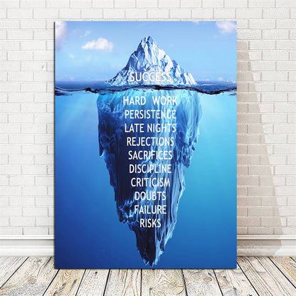 Success - Iceberg canvas
