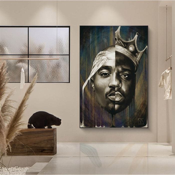 Tupac and Biggie canvas