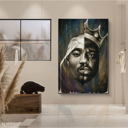 Tupac and Biggie canvas