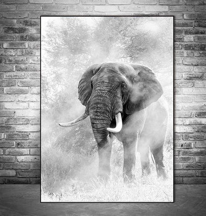 Wild Elephant canvas