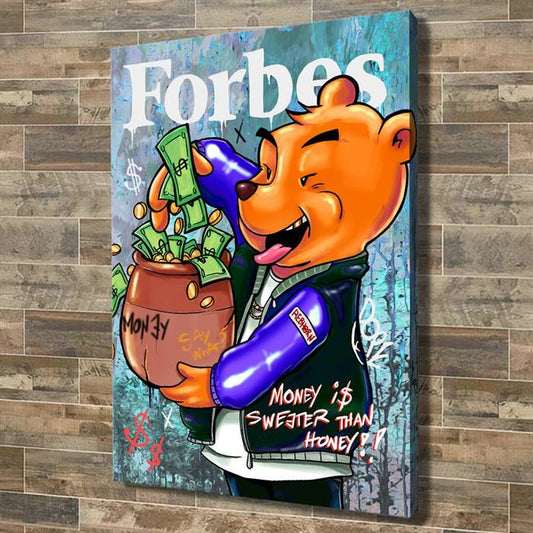 Winnie the Pooh - Forbes (blue) canvas