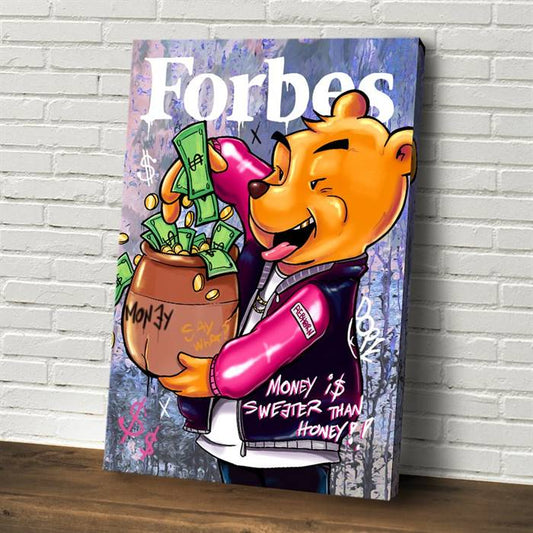 Winnie the Pooh - Forbes canvas